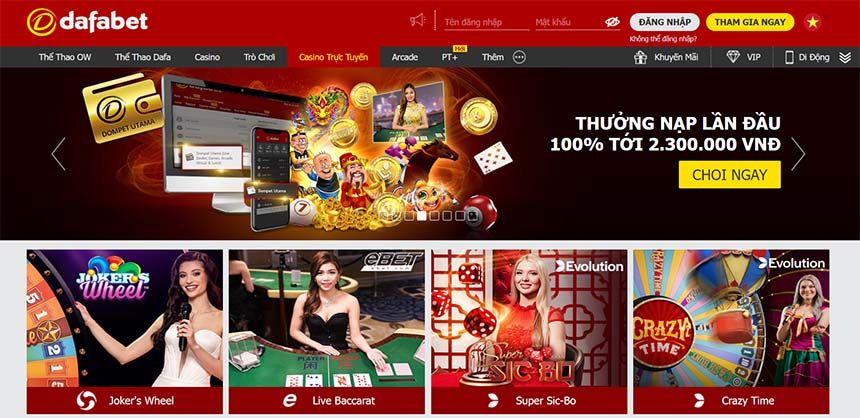 casino truc tuyen dafabet Khái niệm casio online