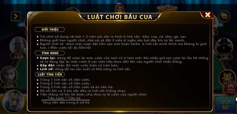 game bau cua tom ca uk88 3 Luật chơi game Bầu Cua Tôm Cá Dafabet