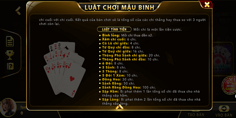 game mau binh online uk88 3 Luật chơi Game Mậu Binh Online Dafabet cơ bản