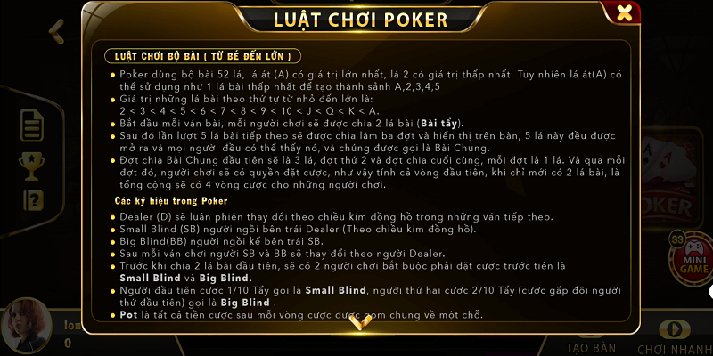 poker uk88 2 Một số thuật ngữ cơ bản Poker Dafabet